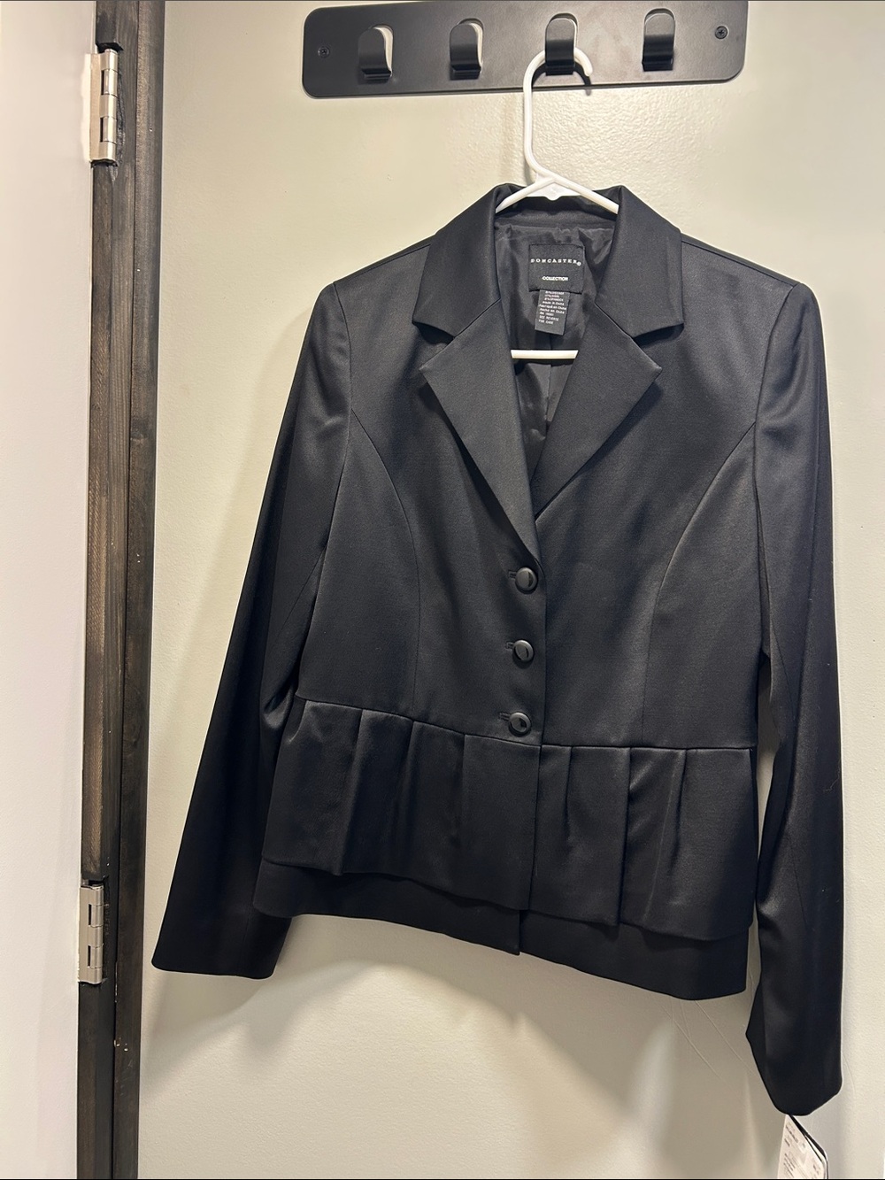 Doncaster Black Women's Tailored Peplum Blazer